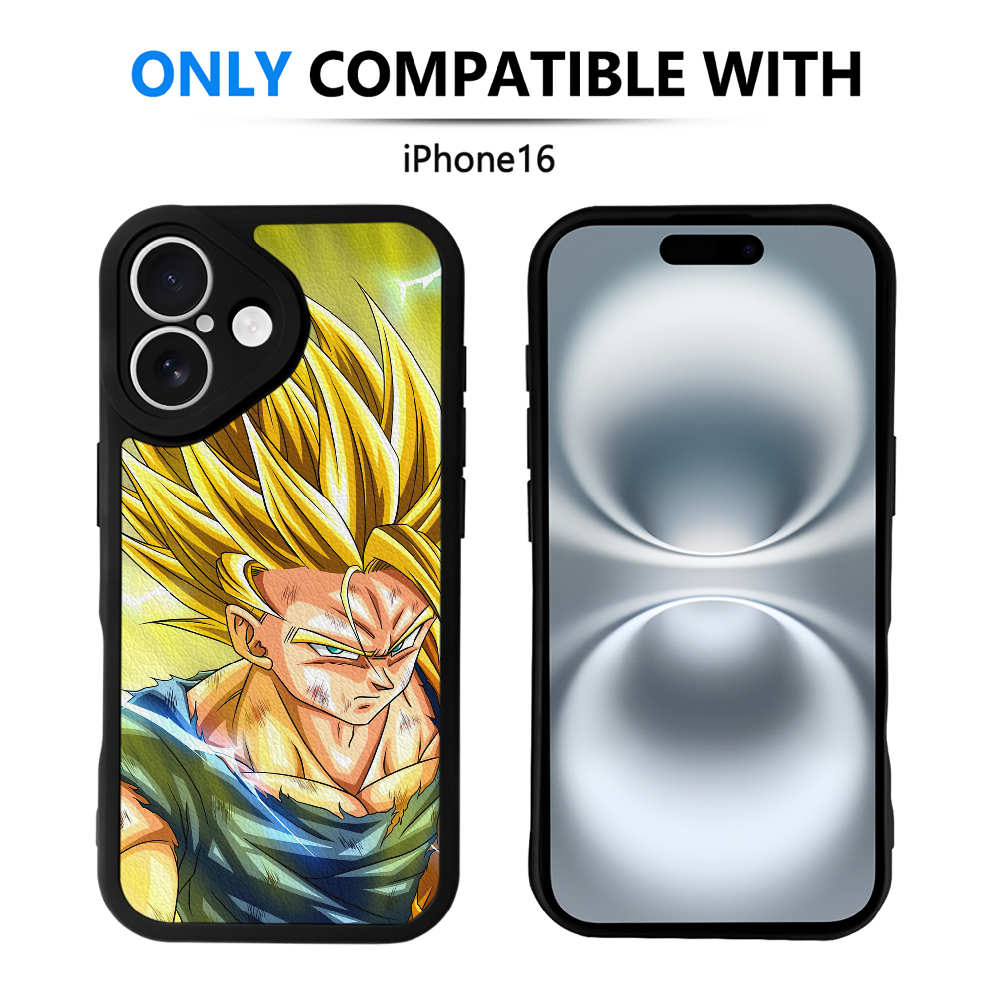 （画像用） ドラゴンボール DRAGON BALL 【iPhone 16シリーズ対応】シリコンスマホケース（レザー調） 材質：シリコン